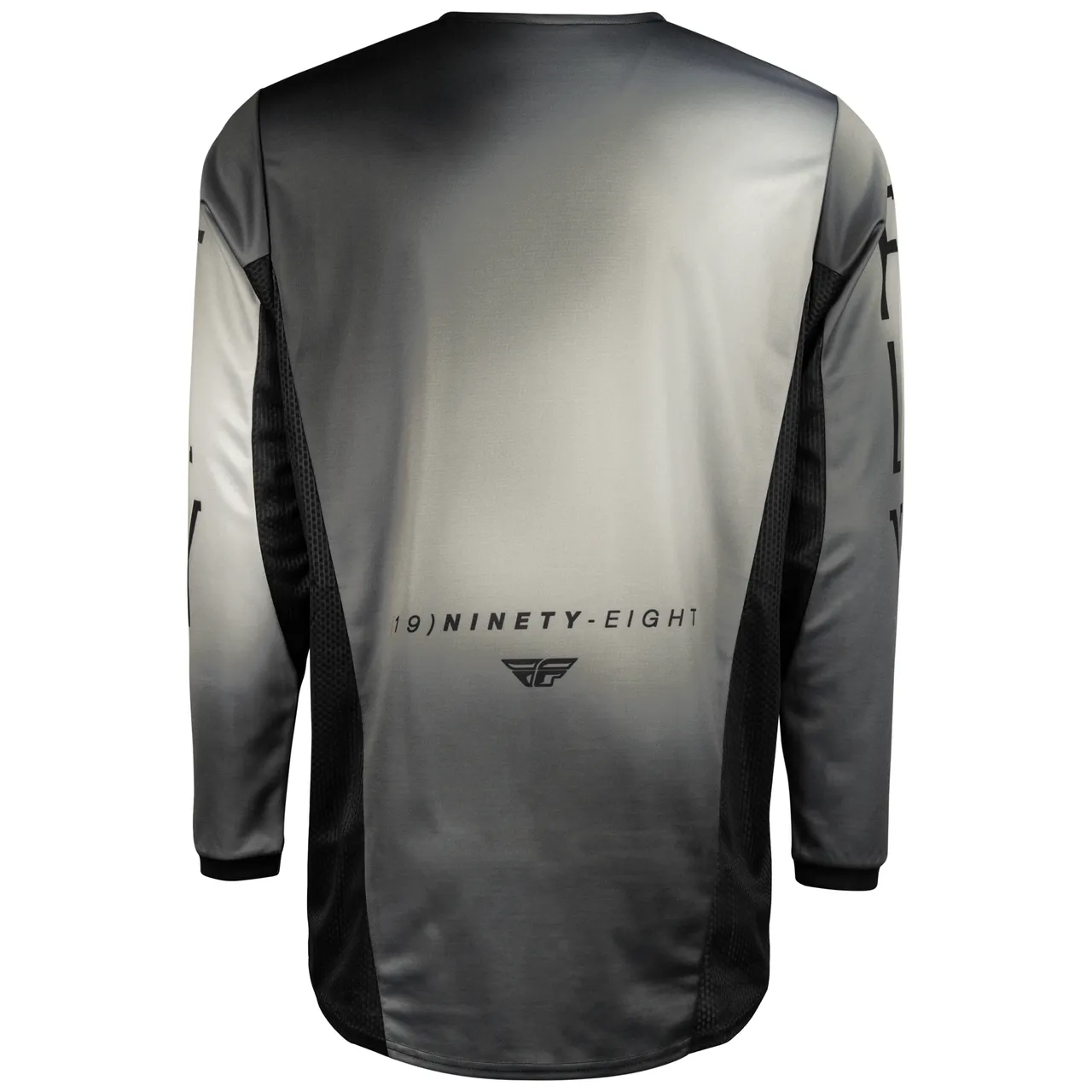 Fly Racing 2024 Youth Kinetic Prodigy Motocross Jersey (Black/Light Grey | Size: YS)