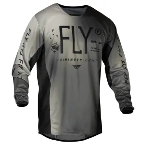 Fly Racing 2024 Youth Kinetic Prodigy Motocross Jersey (Black/Light Grey | Size: YS)