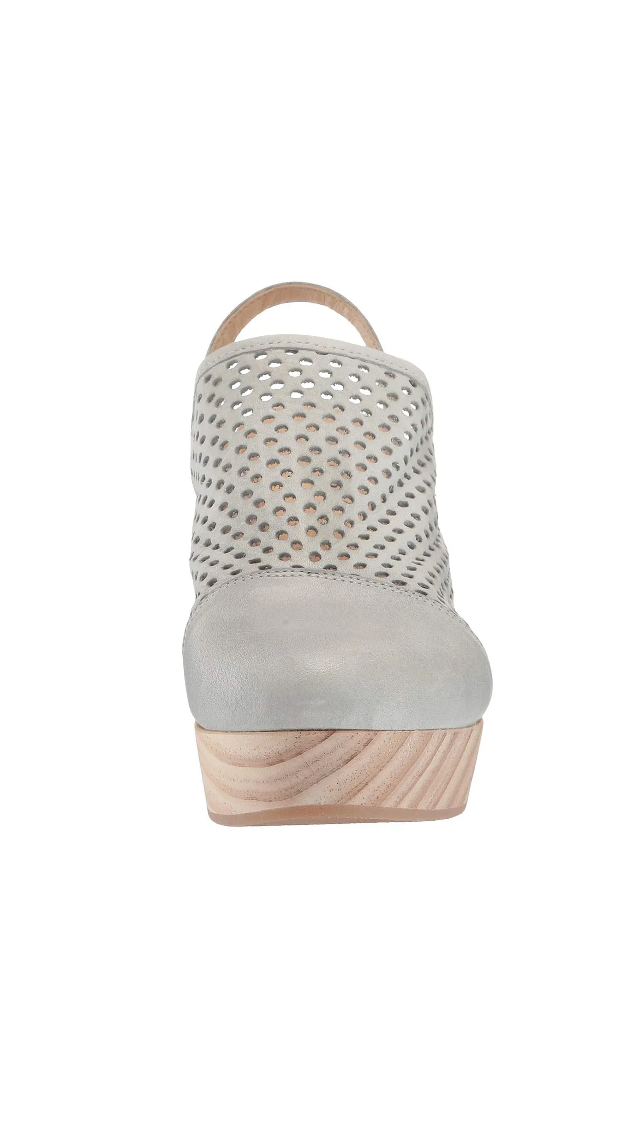 Free People Logan Grey Leather Clogs