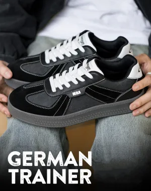 German Retro Thick-Soled Sports Small Black All-Match Men's Casual Shoes