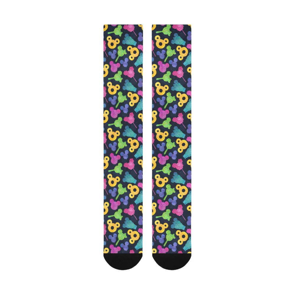Glitter Park Snacks Over-The-Calf Socks