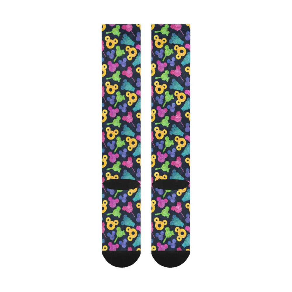 Glitter Park Snacks Over-The-Calf Socks