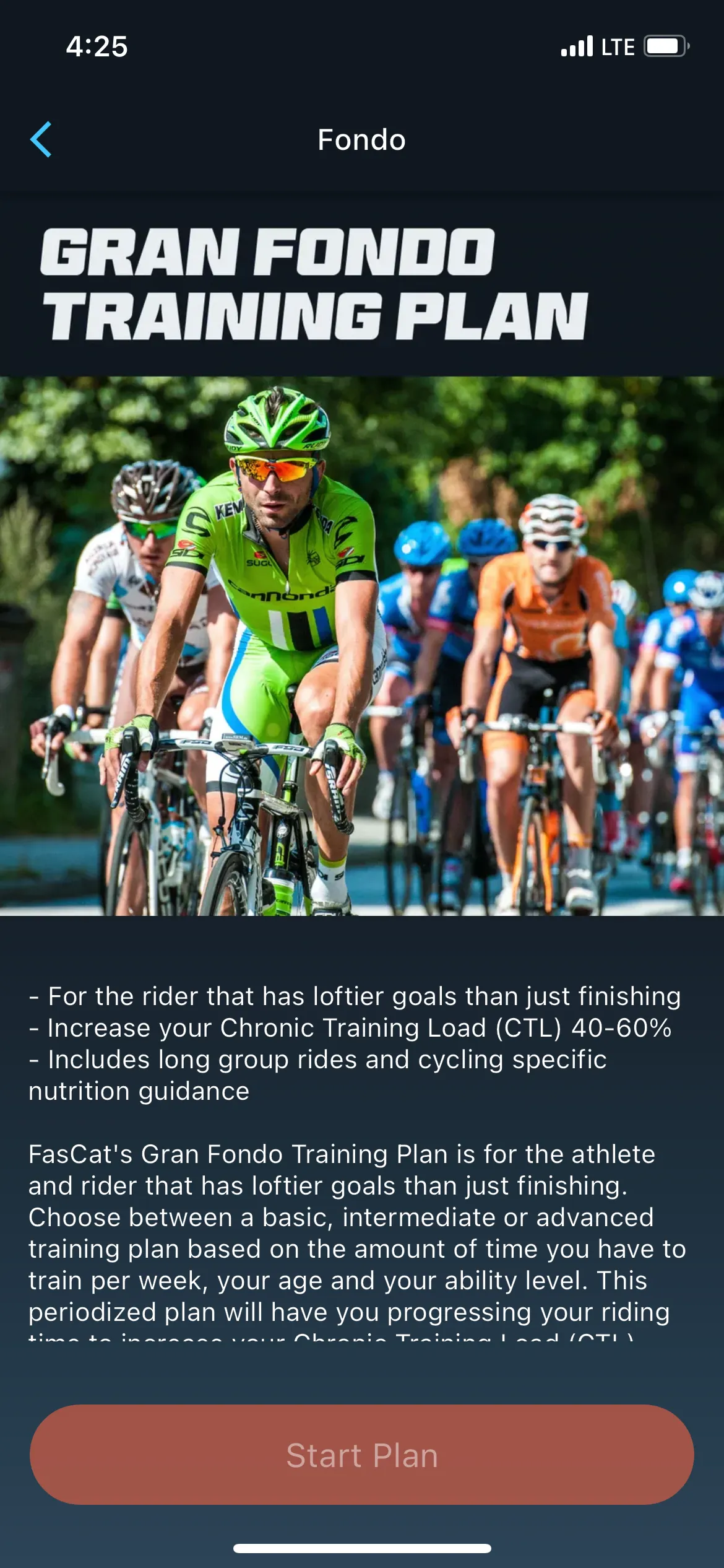 Gran Fondo Plan