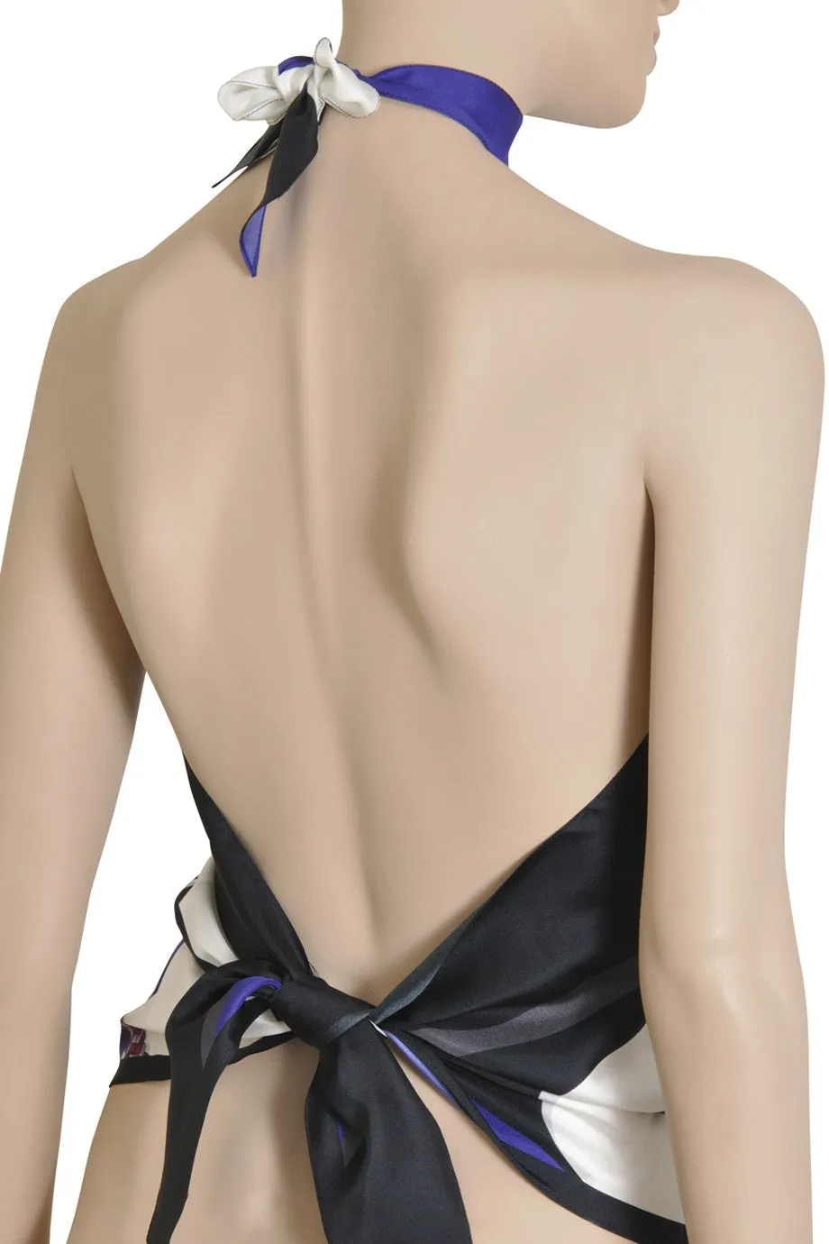 Gucci EXTREME SPORTS Halterneck Royal Blue Top