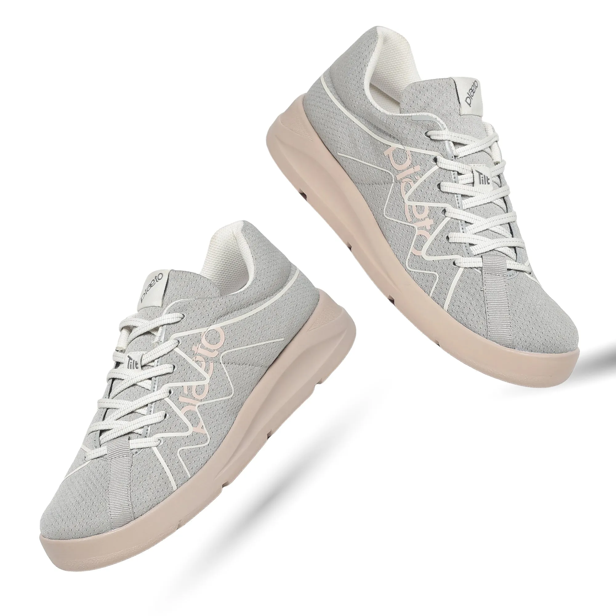 Gully Women's Sports Shoes - Grey / Beige