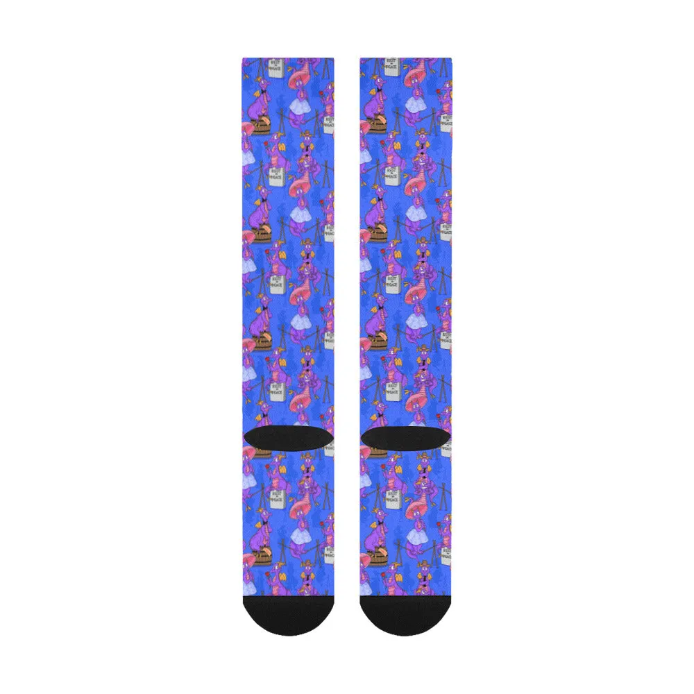 Haunted Mansion Figment Over-The-Calf Socks