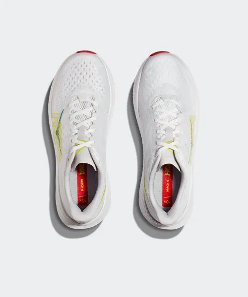 Hoka Mens Mach 6 - White / Nimbus Cloud (1147790-WNCL)