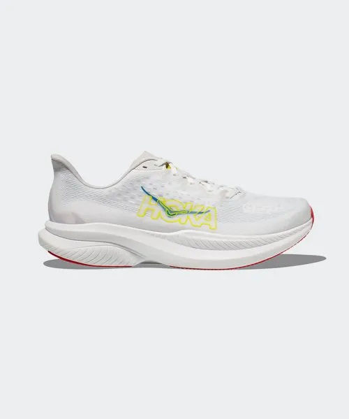 Hoka Mens Mach 6 - White / Nimbus Cloud (1147790-WNCL)