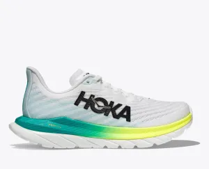 Hoka Womens Mach 5- White/Blue Glass (1127894-WBGL)