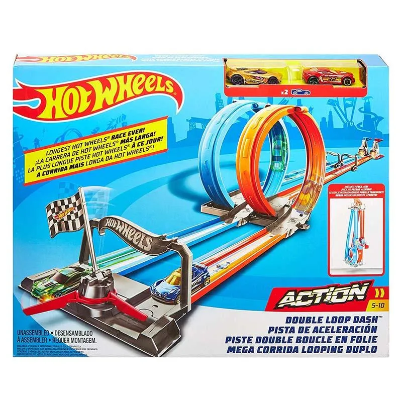 Hot Wheels Action Dual Loop Dash Track Set