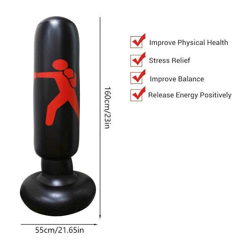 Inflatable Boxing Bag with Stand  Ultimate Holiday Gift Option