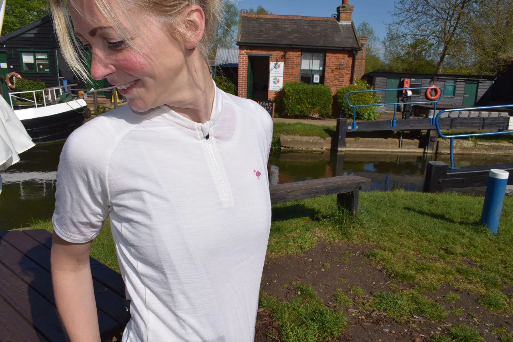 Ivory Ladies Merino Jersey