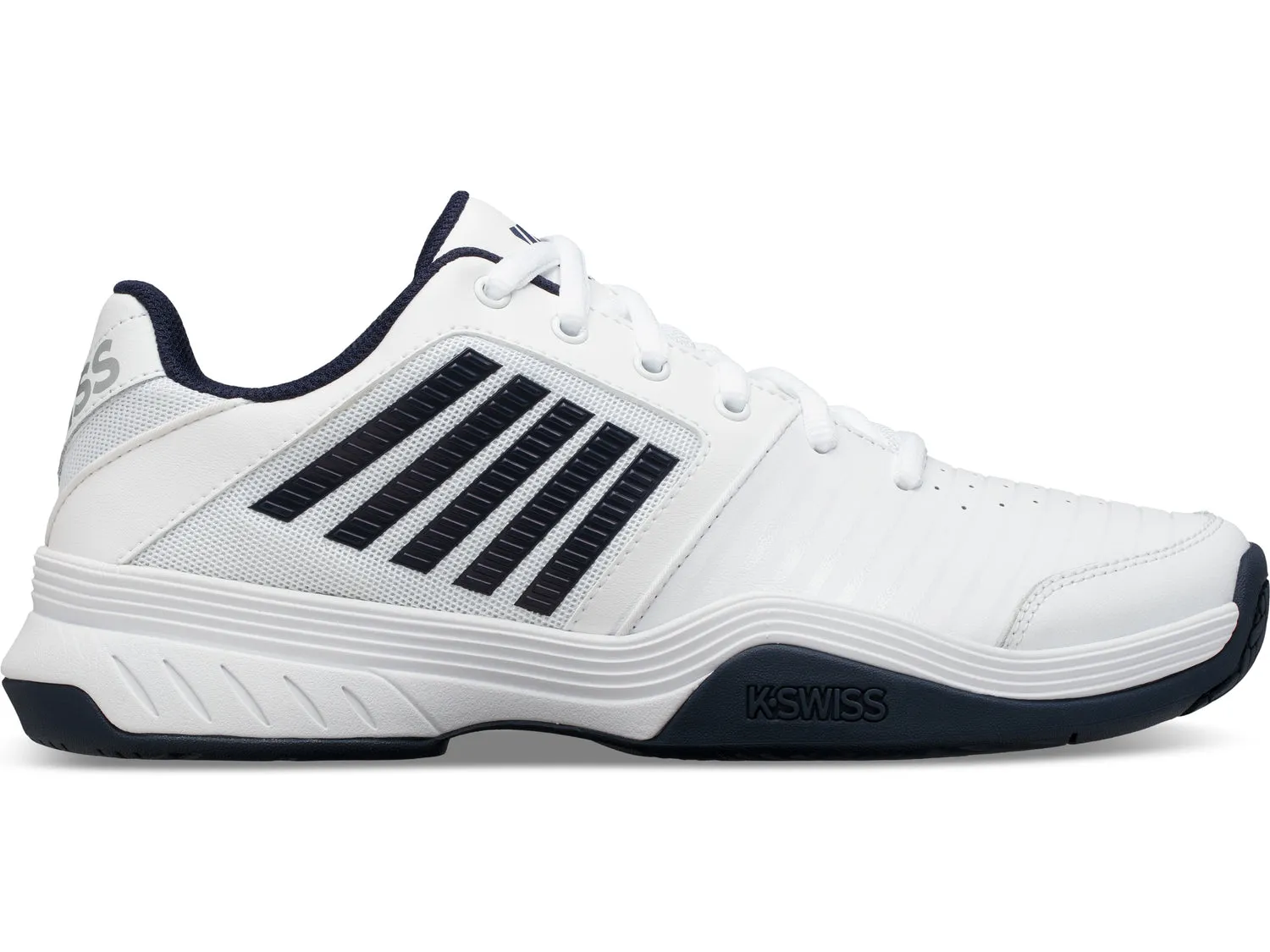 K-Swiss Men m court express hb Tennis Shoes in White/Navy