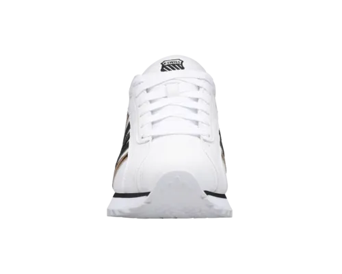 K-Swiss Women's Verstad 2000 S White Black Gold Metallic Snake Shoes
