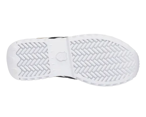 K-Swiss Women's Verstad 2000 S White Black Gold Metallic Snake Shoes