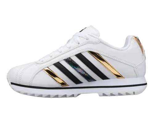 K-Swiss Women's Verstad 2000 S White Black Gold Metallic Snake Shoes