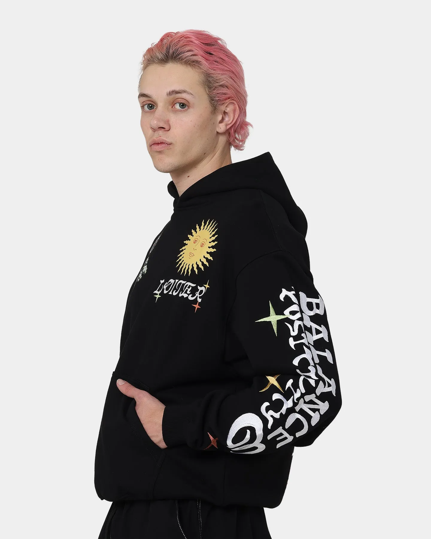 Loiter Peace Walker Hoodie Black