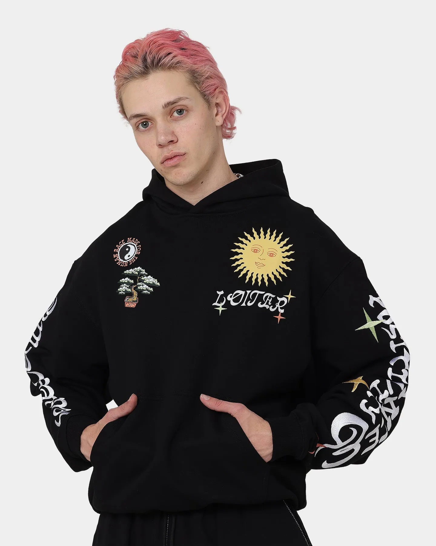 Loiter Peace Walker Hoodie Black