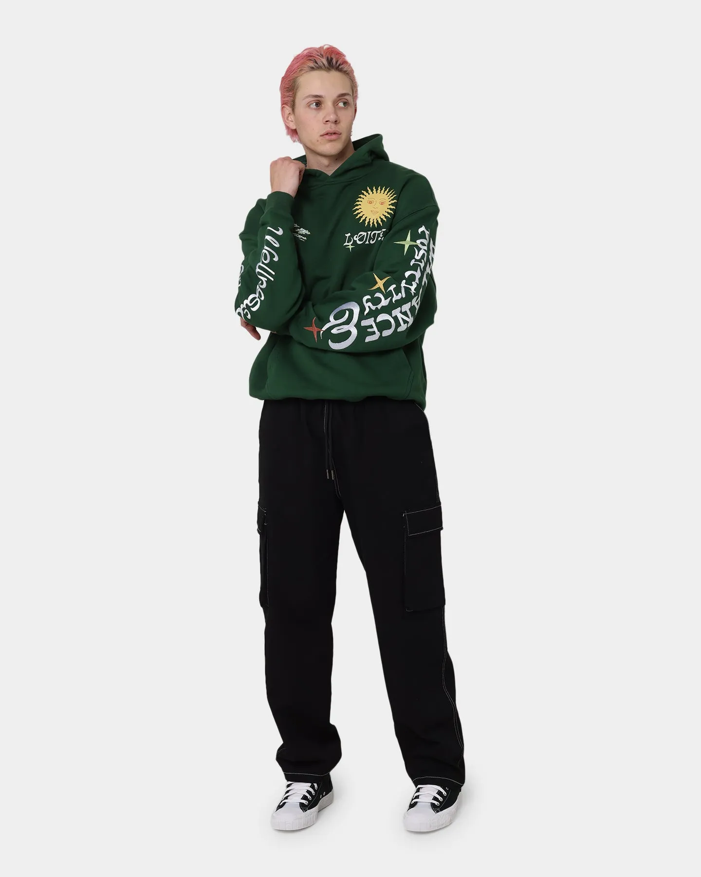 Loiter Peace Walker Hoodie Green