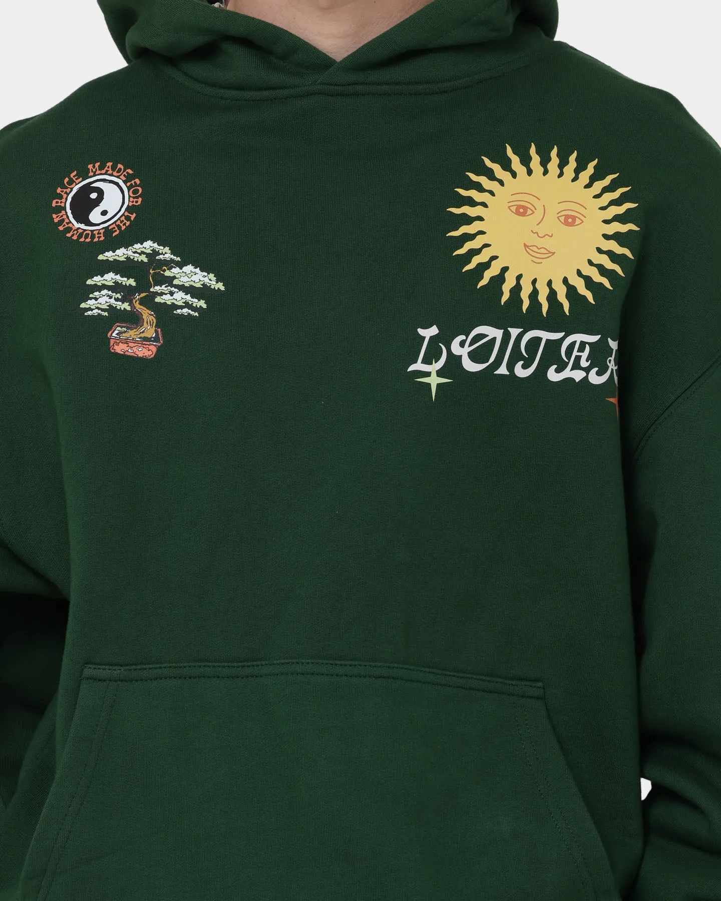 Loiter Peace Walker Hoodie Green