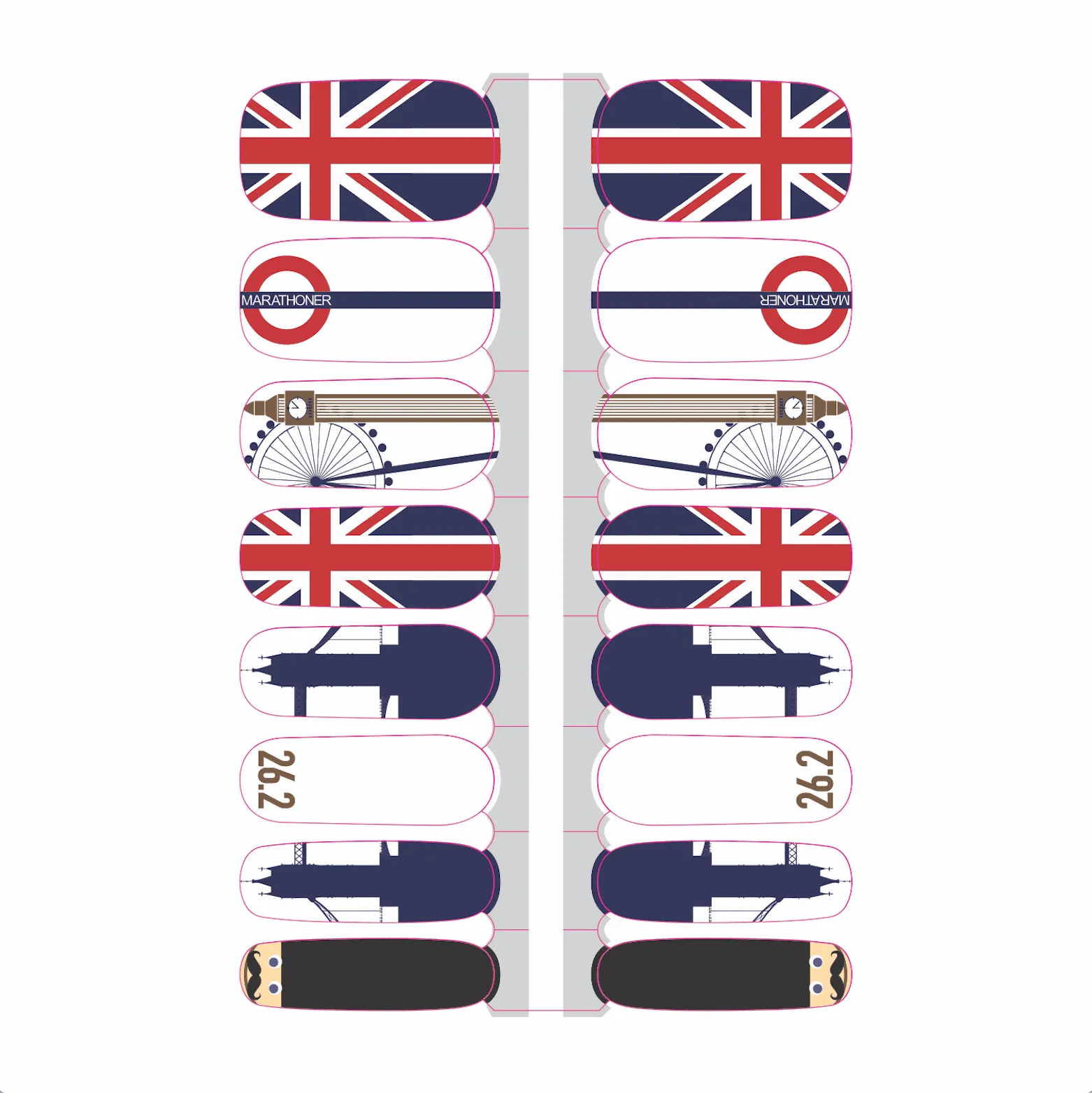 London Nail Wraps