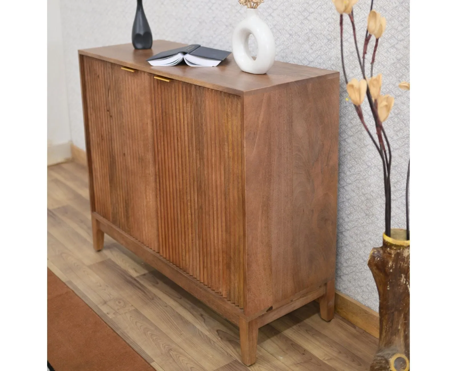 Manhattan Solid Wood Shoe Rack Two Door
