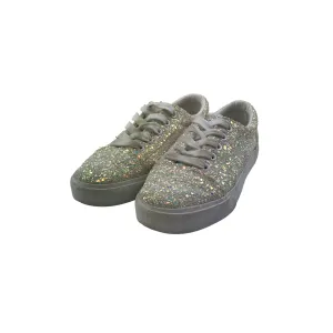 Matalan Trainers Size 1 White Glittery Laced