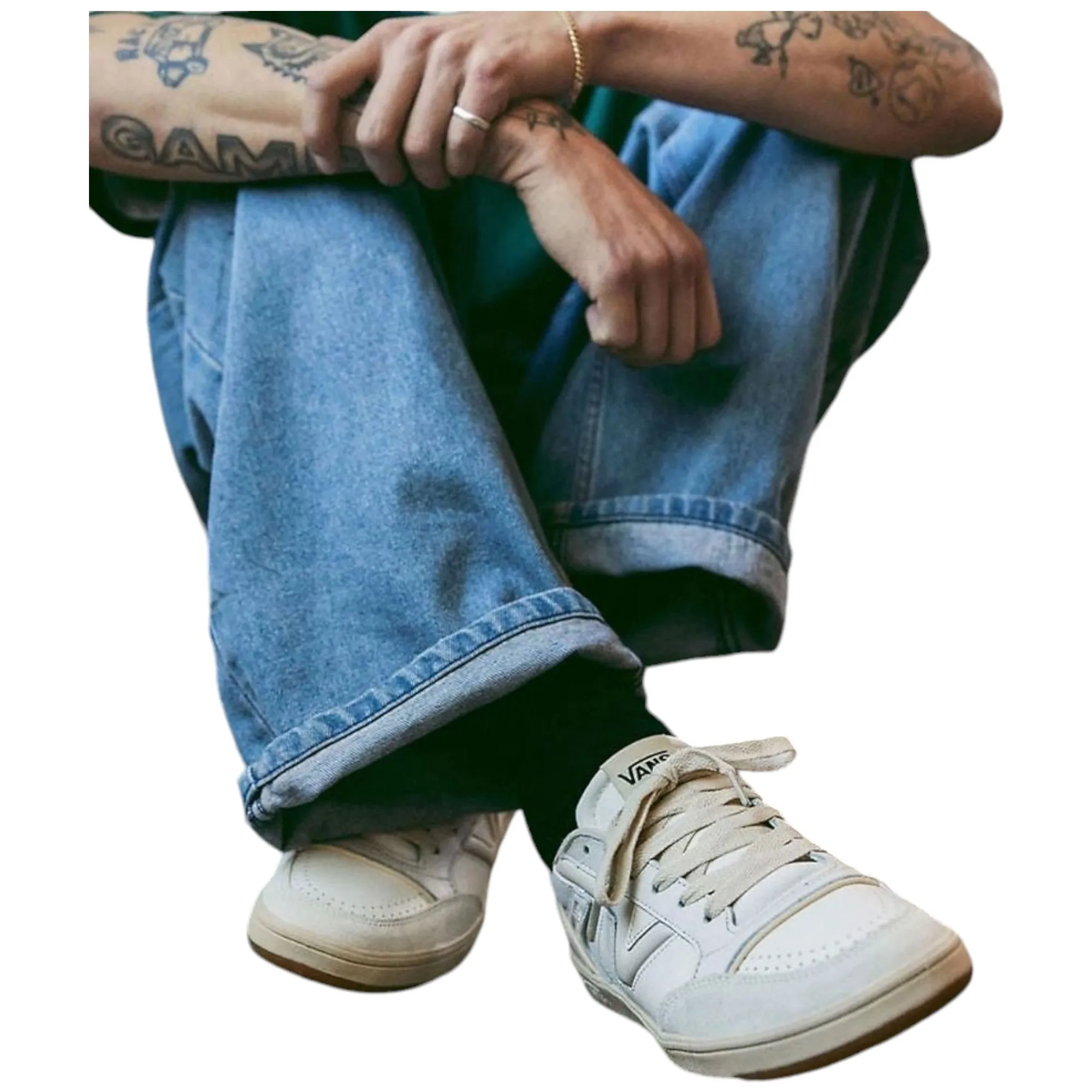 Mens Vans Lowland ComfyCush JMP R Shoes Vintage Marshmallow