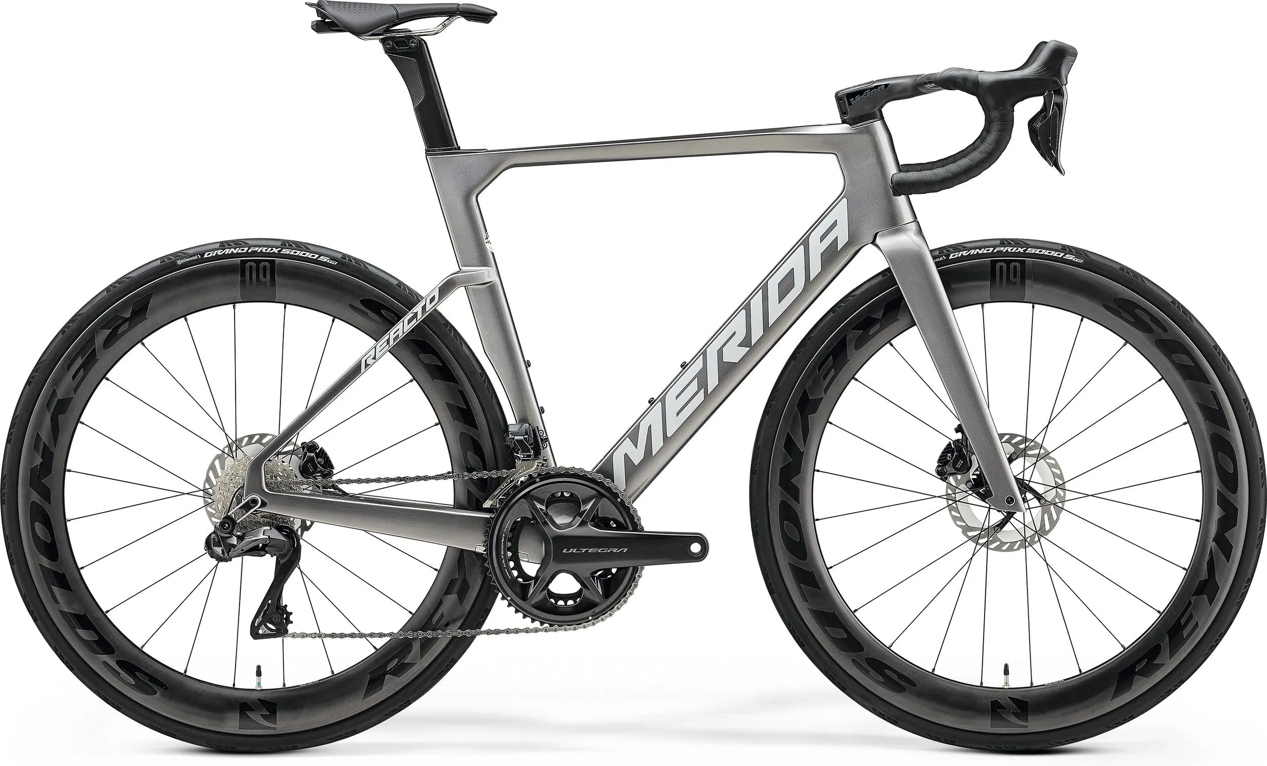 Merida Reacto 8000 Carbon Road Bike 2025 - Gunmetal Grey