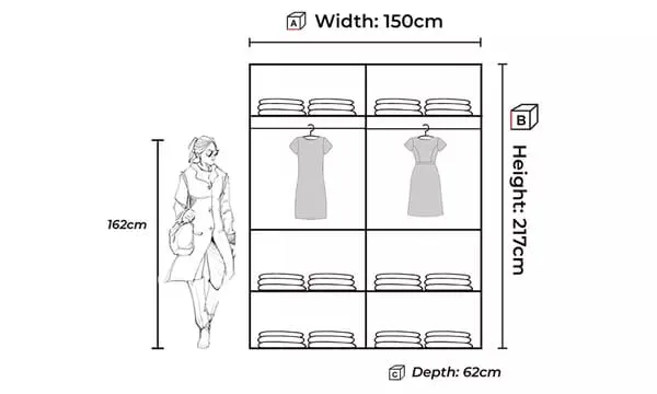 Milan Sliding Mirror Wardrobe - Modern Storage in Various Sizes and Colours