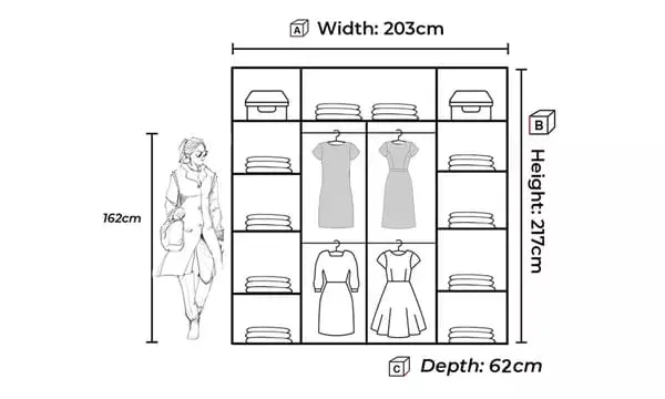Milan Sliding Mirror Wardrobe - Modern Storage in Various Sizes and Colours