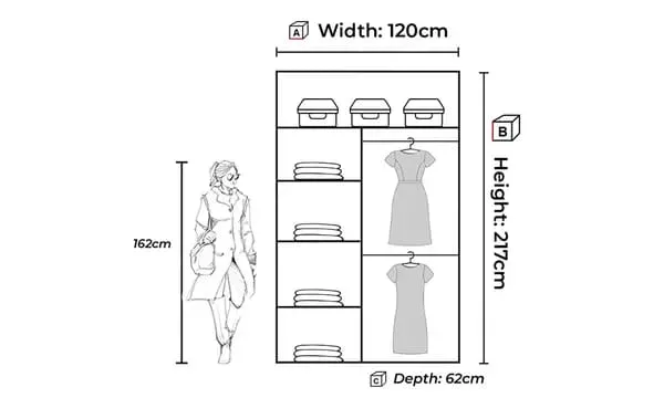 Milan Sliding Mirror Wardrobe - Modern Storage in Various Sizes and Colours