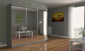 Milan Sliding Mirror Wardrobe - Modern Storage in Various Sizes and Colours