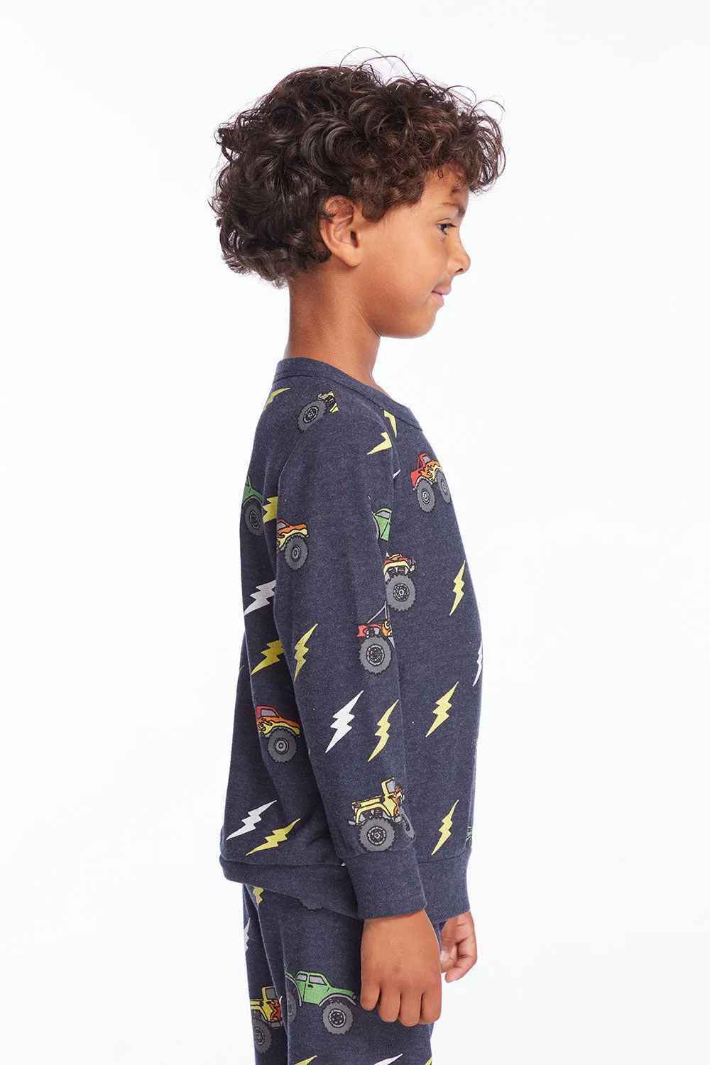 Monster Truck Rally Boys Long Sleeve