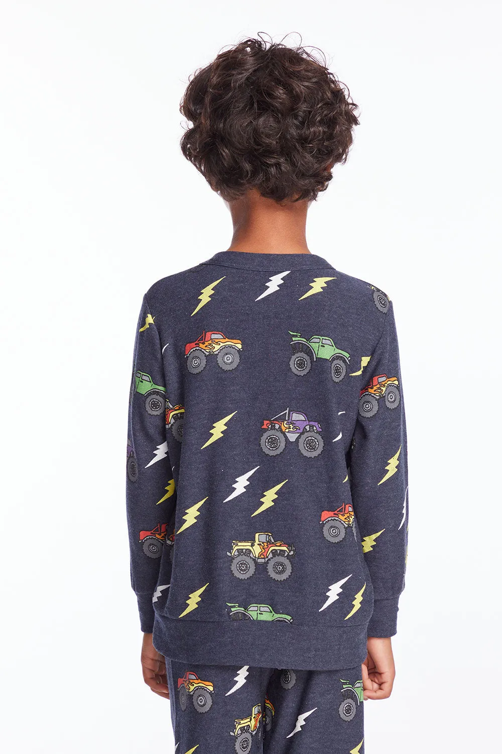 Monster Truck Rally Boys Long Sleeve