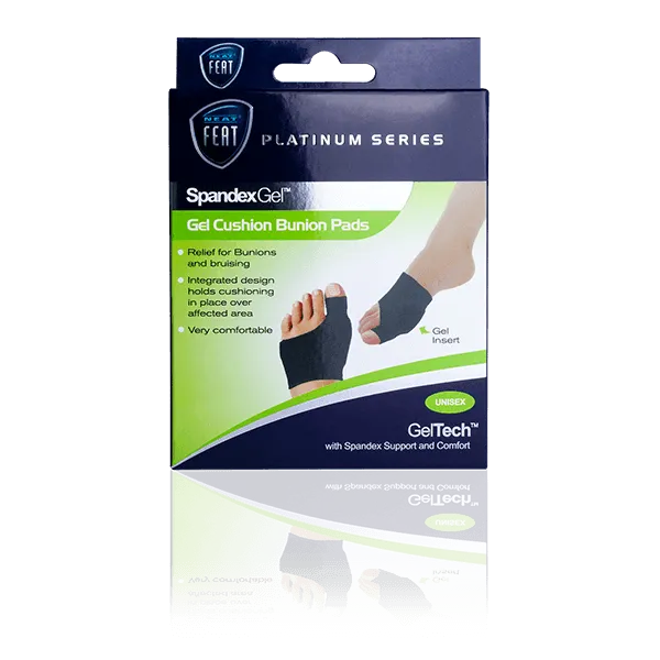 Neat Feat Spandex Gel Cushion Bunion Pads for Helping with Plantar Fasciitis