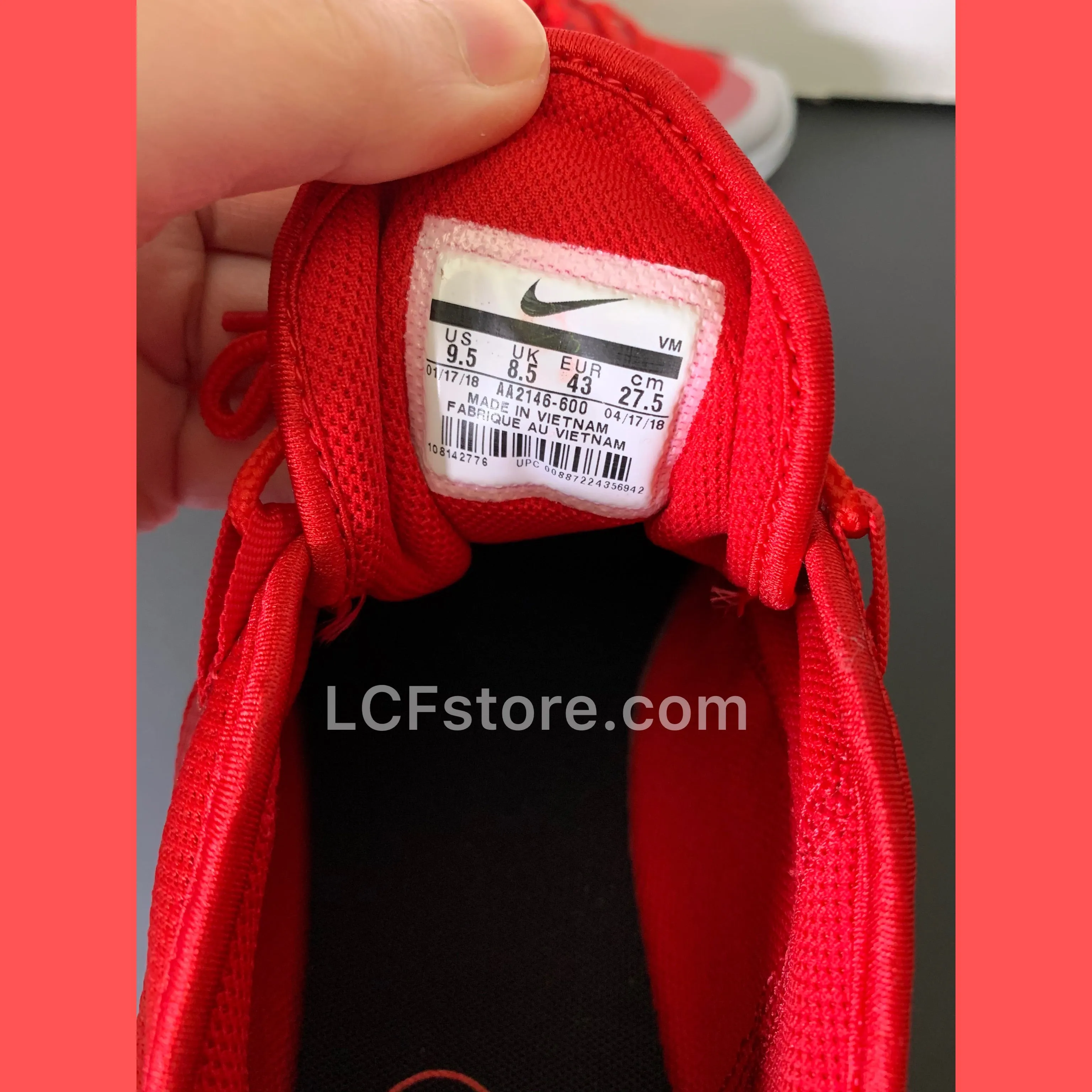 Nike Air Max Axis 'University Red Platinum'