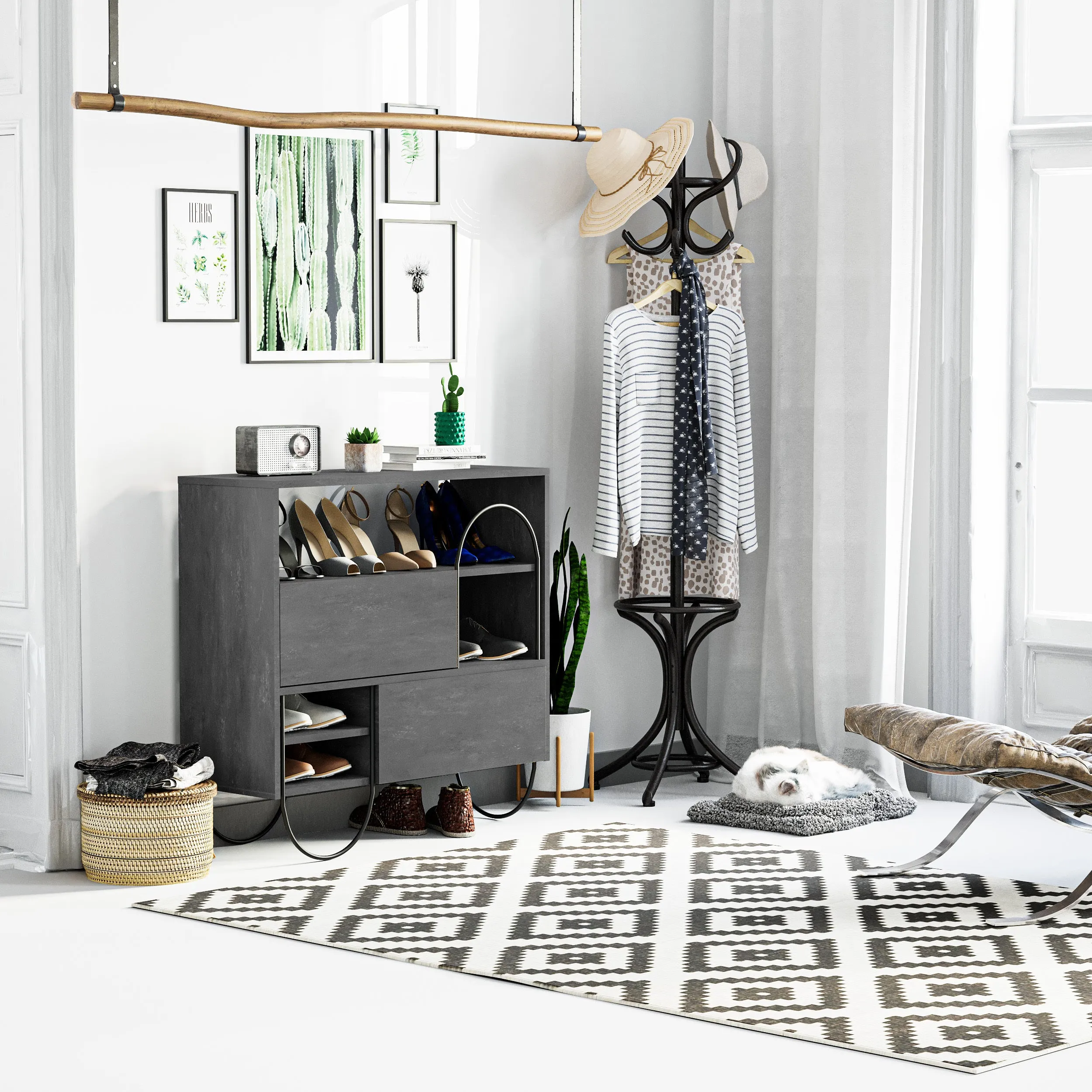 Norfolk Shoe Rack With Storage