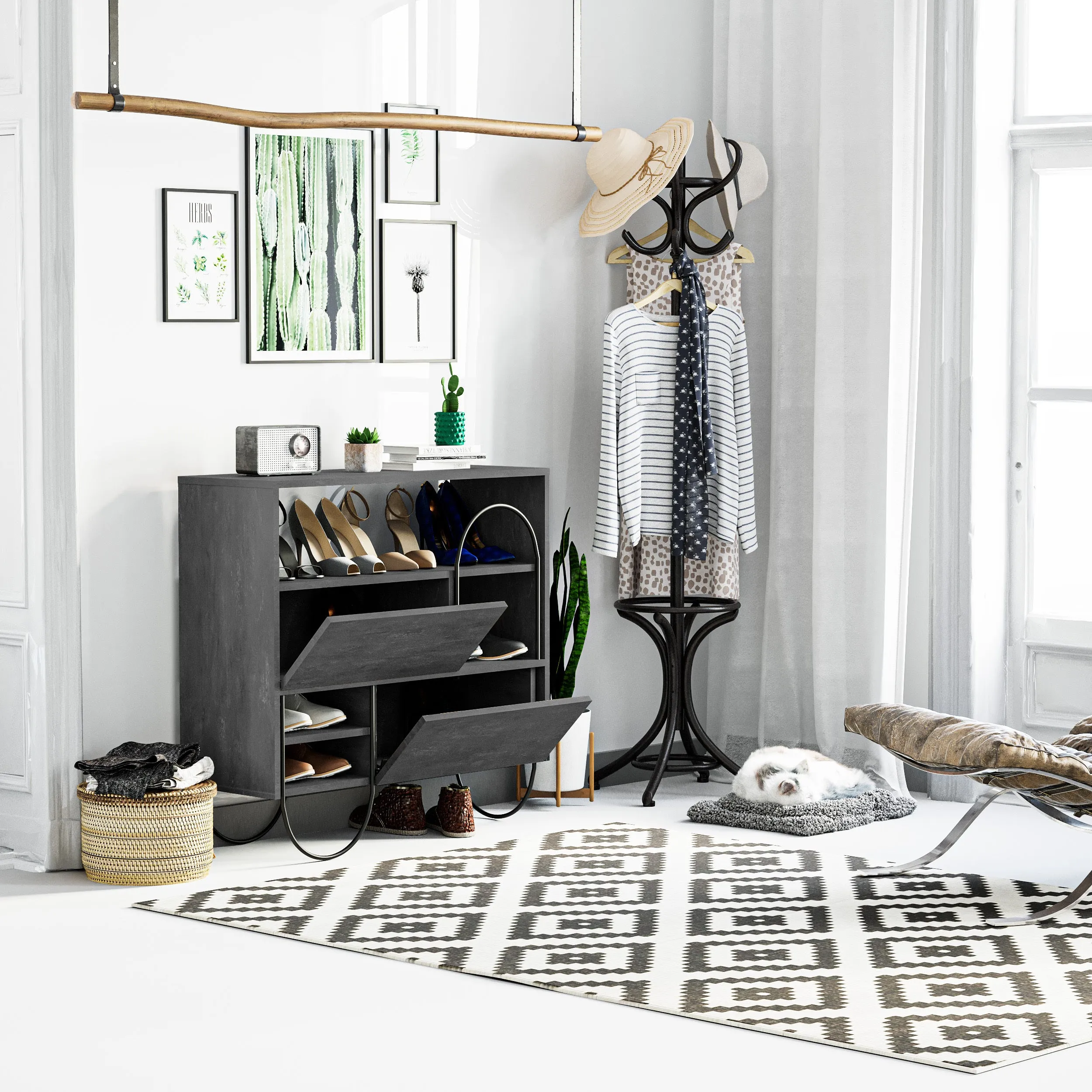 Norfolk Shoe Rack With Storage