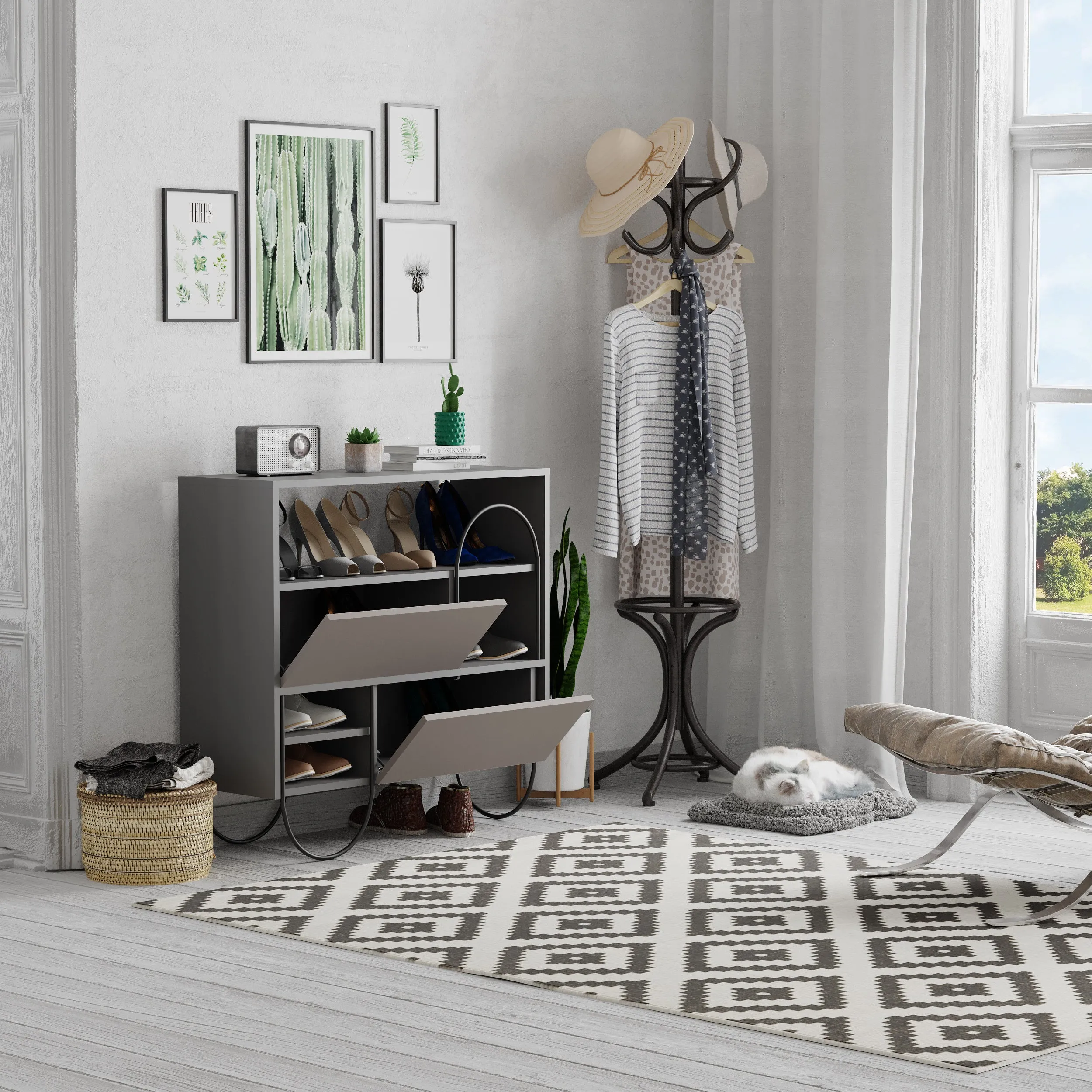 Norfolk Shoe Rack With Storage