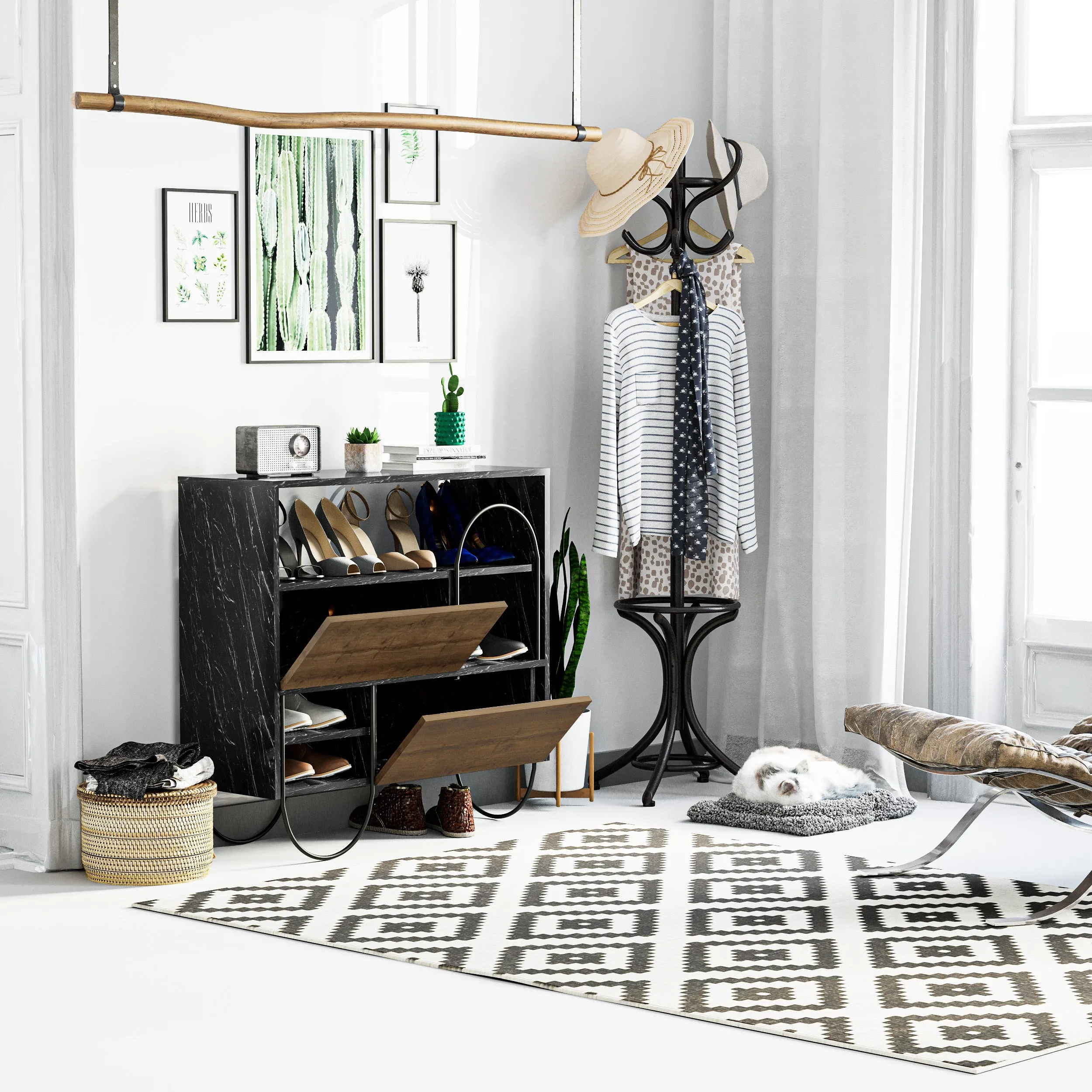 Norfolk Shoe Rack With Storage