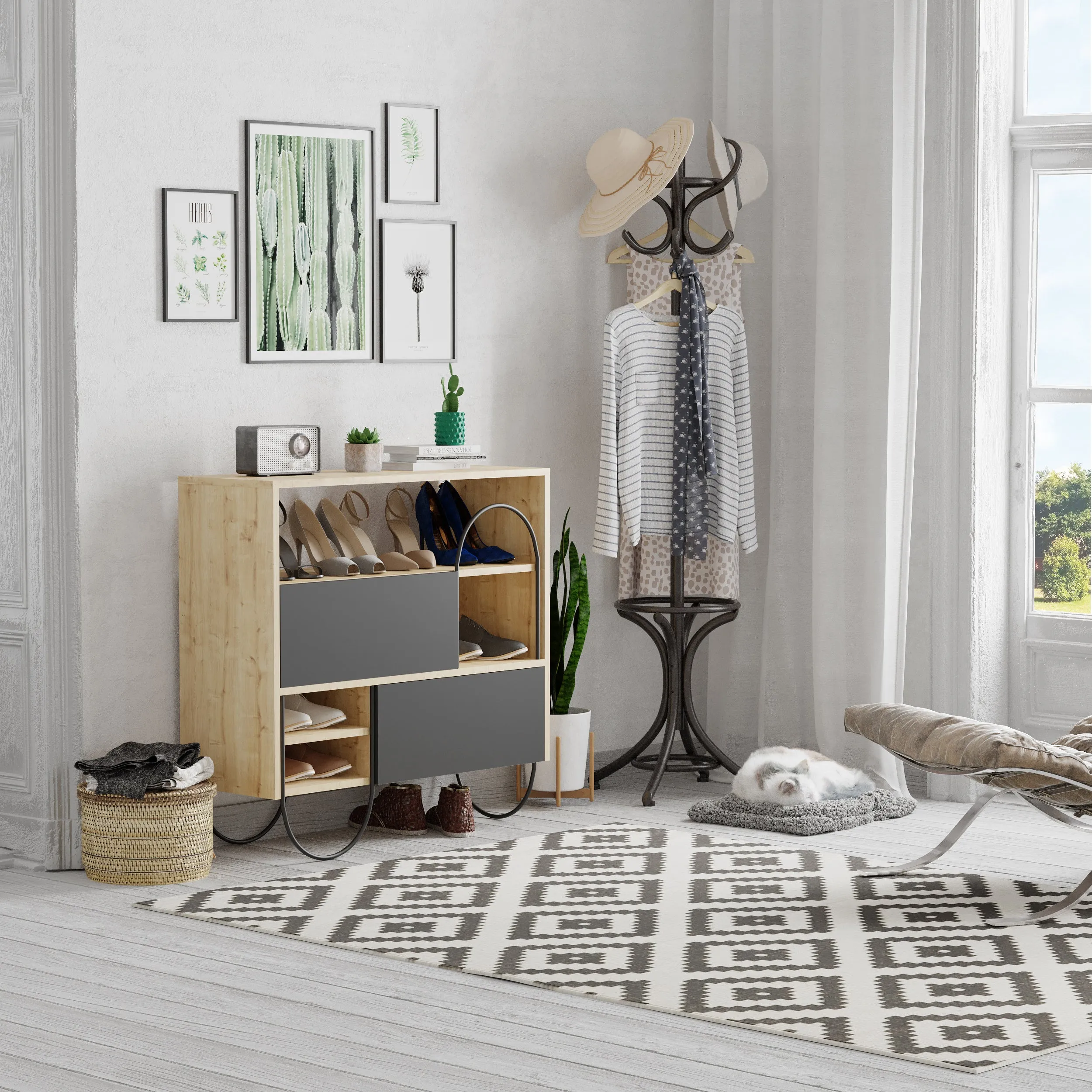 Norfolk Shoe Rack With Storage