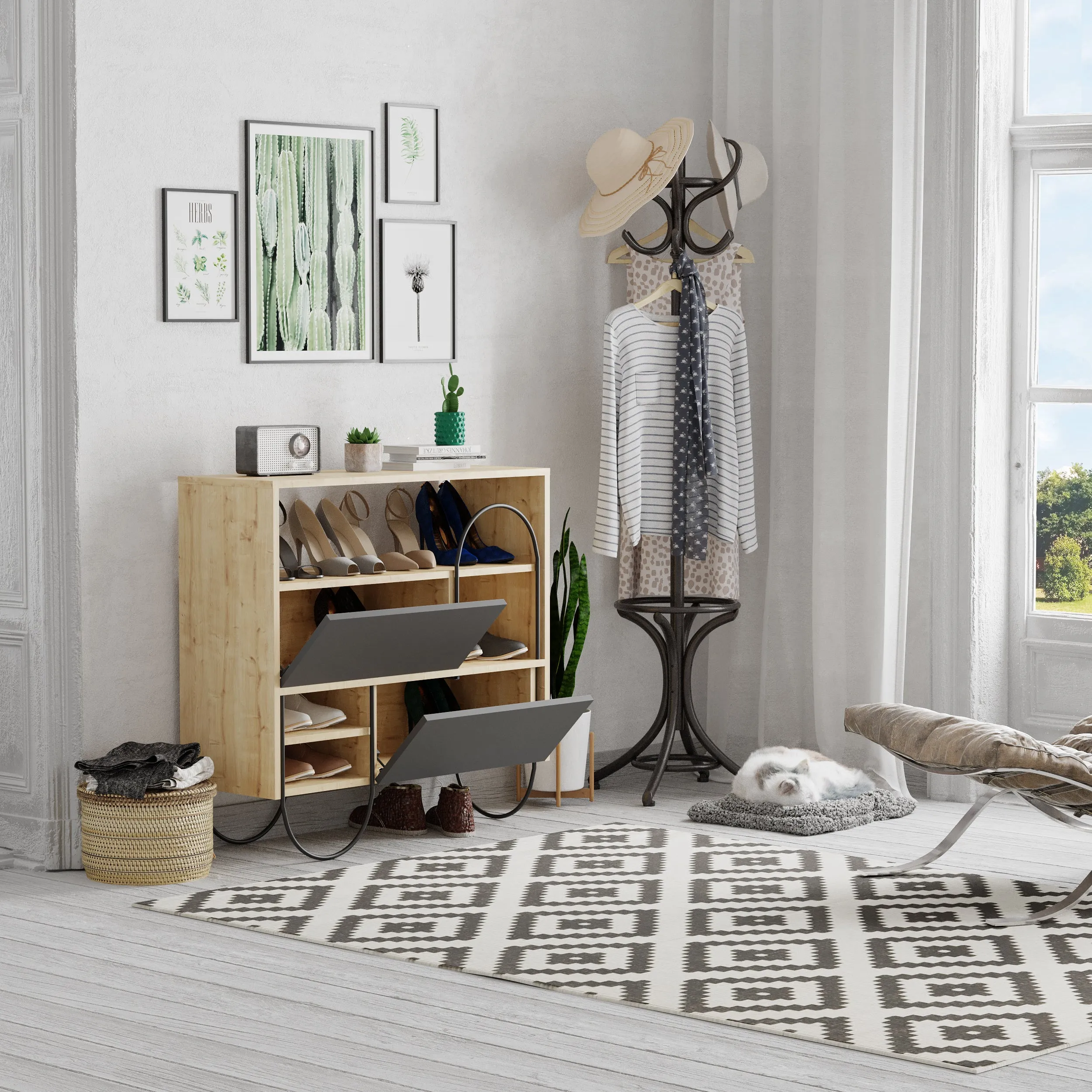 Norfolk Shoe Rack With Storage