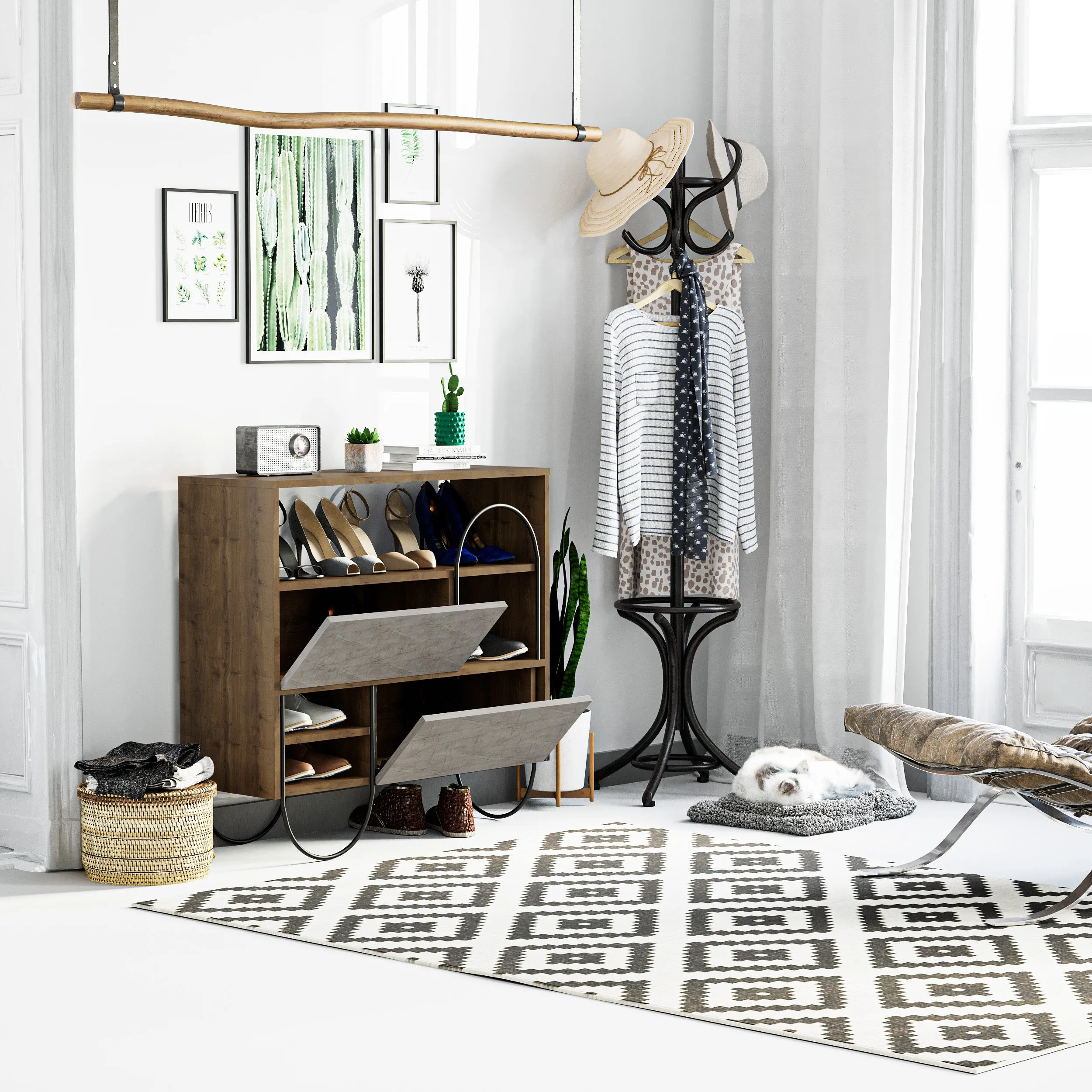 Norfolk Shoe Rack With Storage