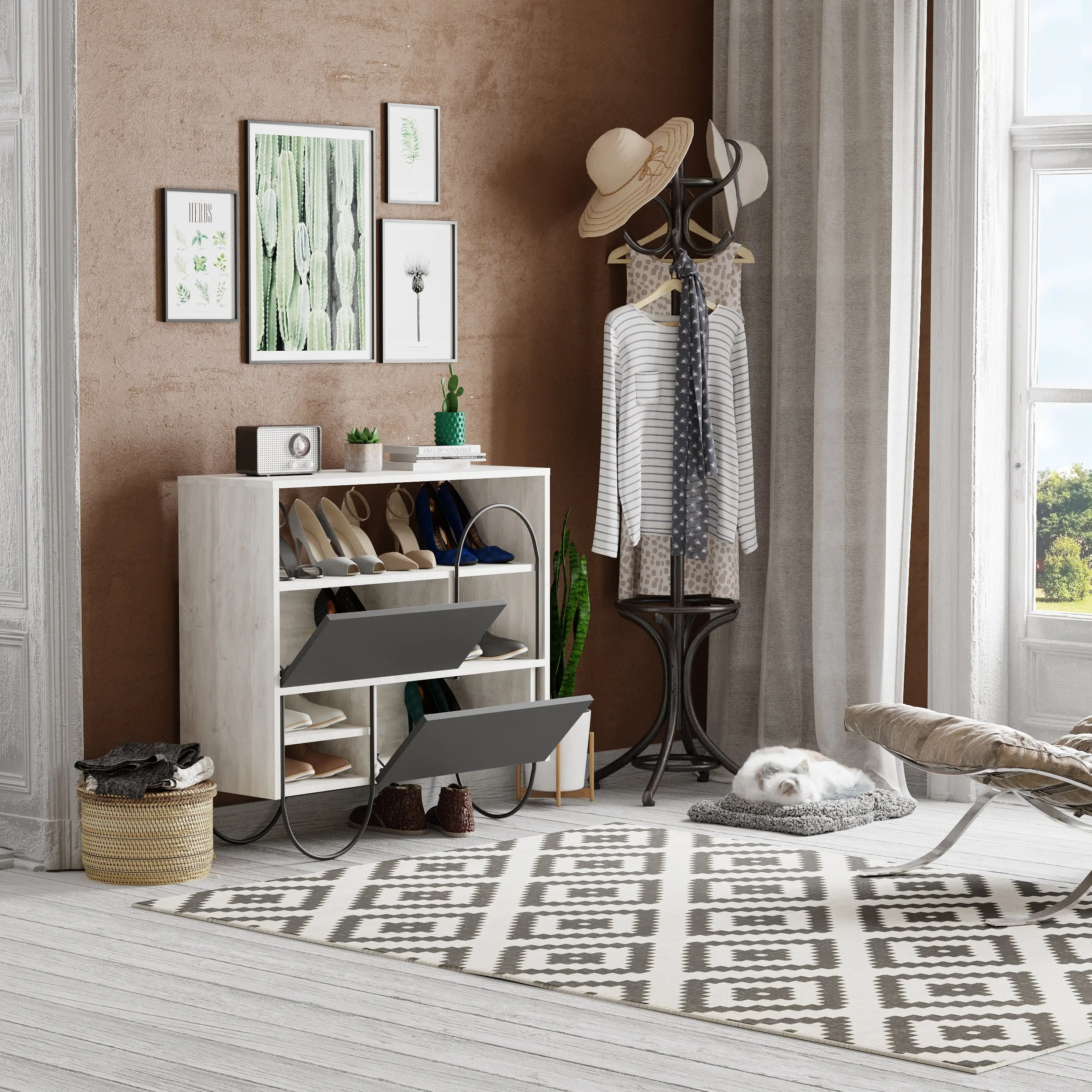 Norfolk Shoe Rack With Storage