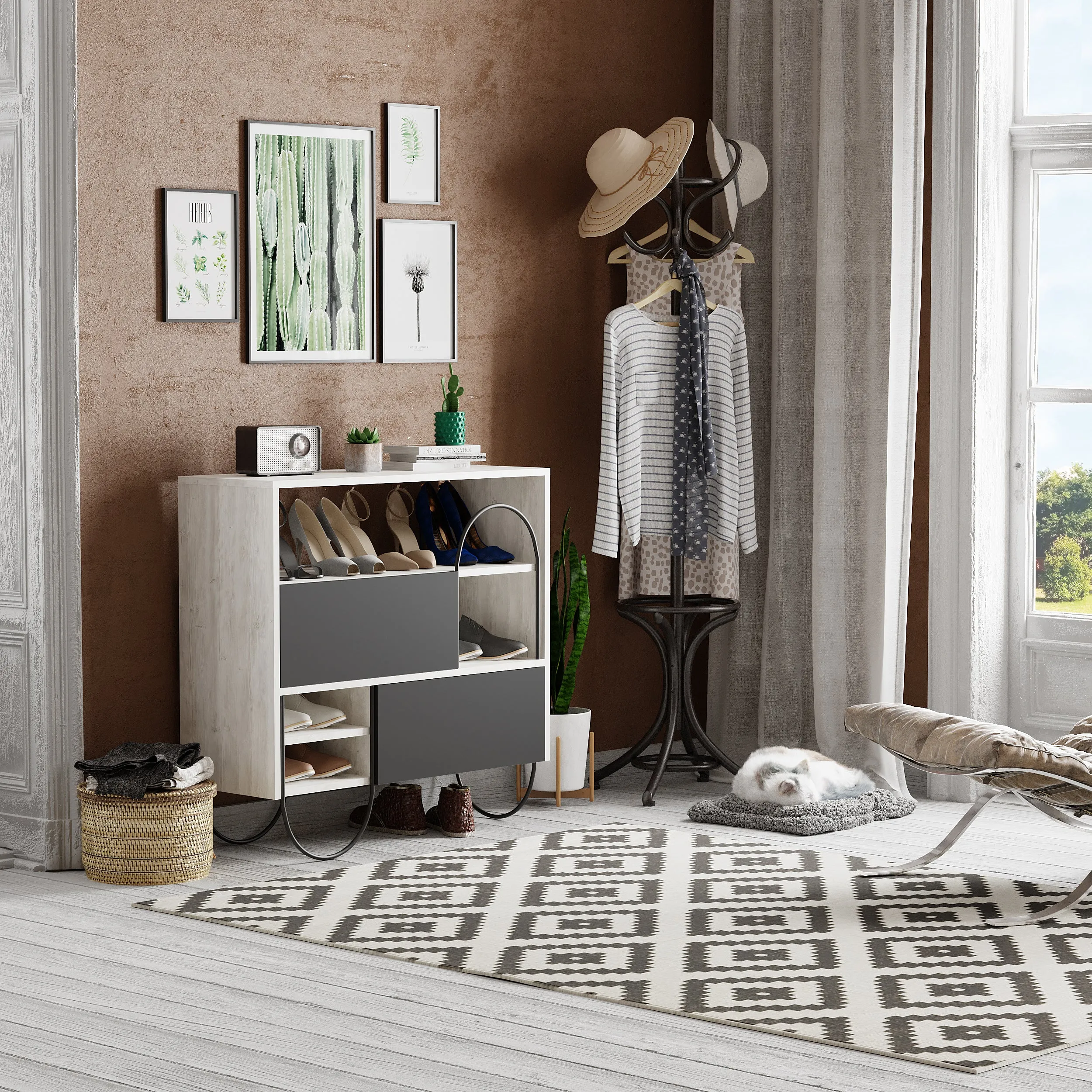 Norfolk Shoe Rack With Storage