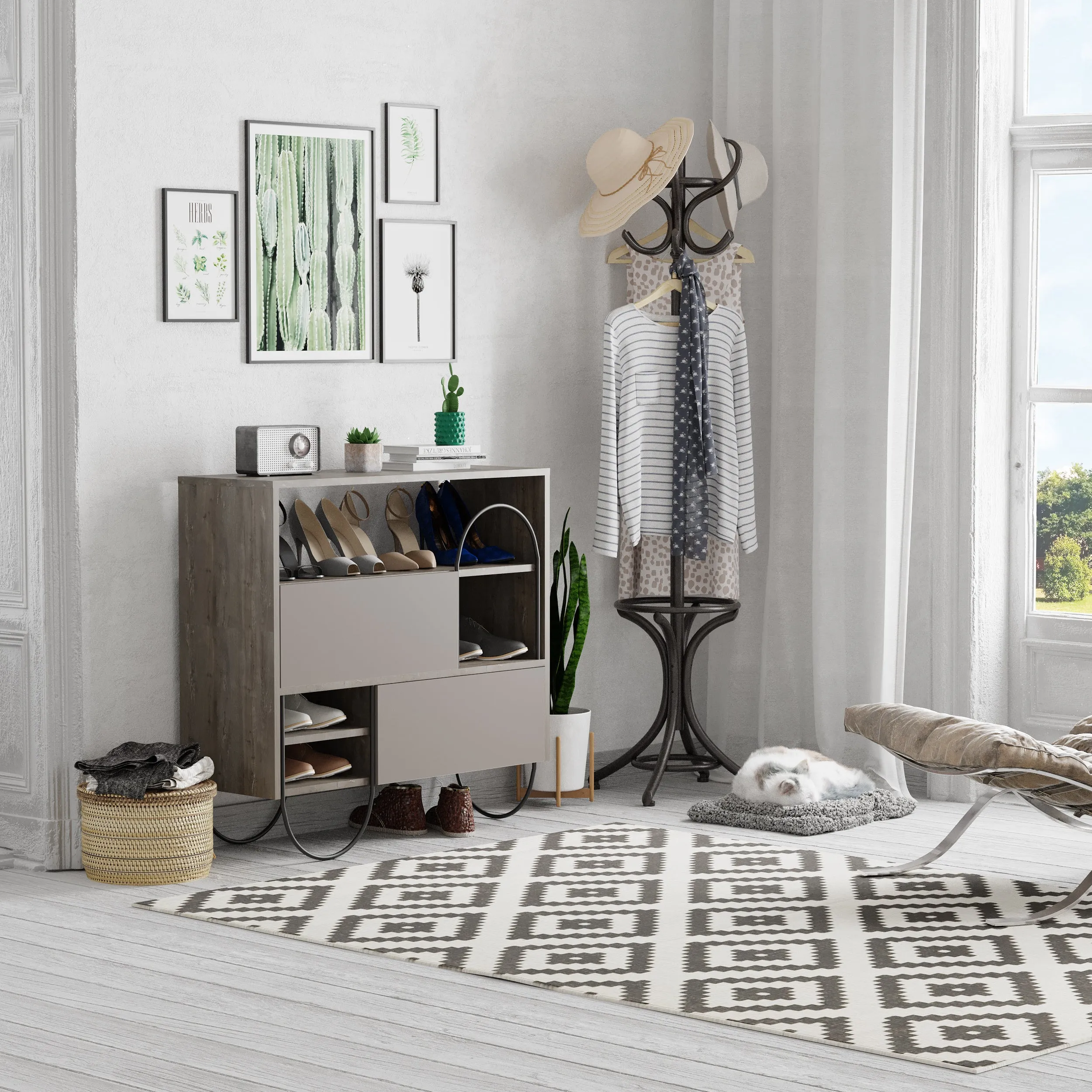 Norfolk Shoe Rack With Storage