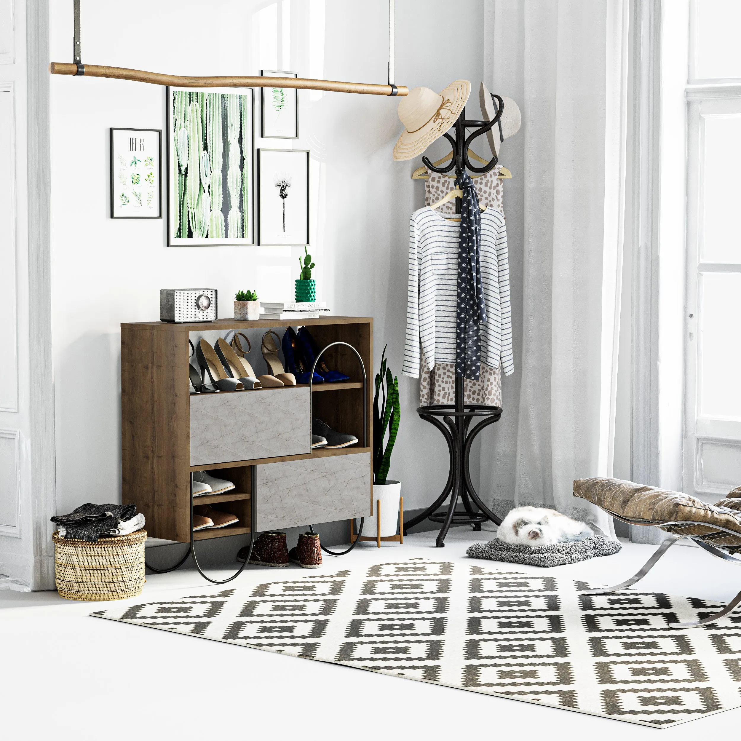 Norfolk Shoe Rack With Storage