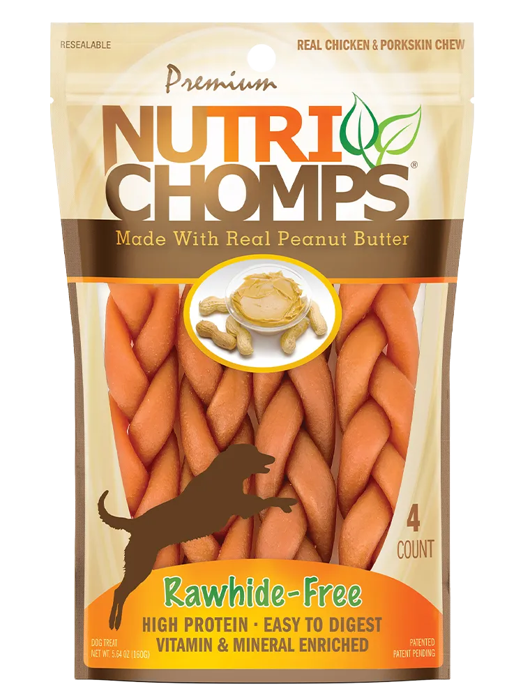 NUTRI CHOMPS FLAVOR BRAIDS 4CT