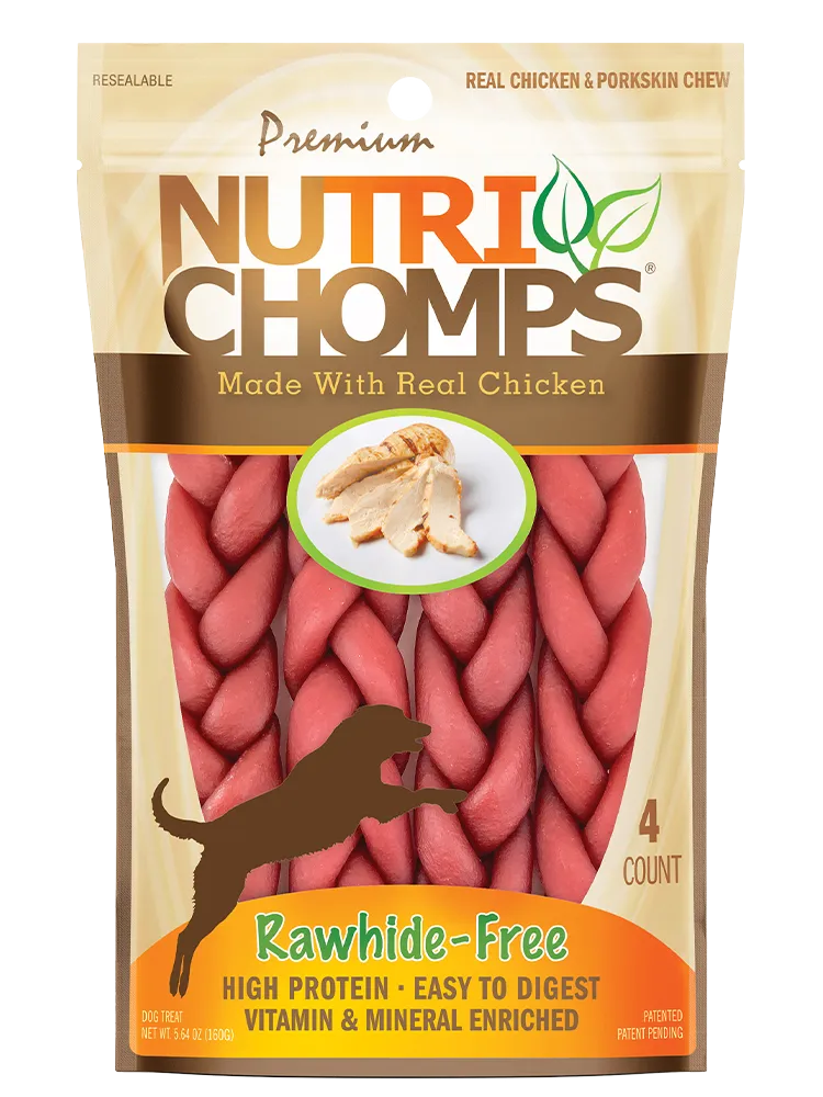 NUTRI CHOMPS FLAVOR BRAIDS 4CT